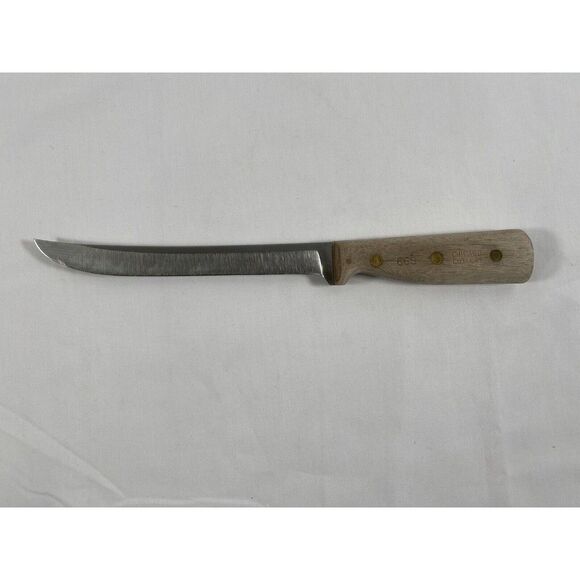 Lot Of 3 Vintage Chicago Cutlery 66S Carving Slicing Kitchen Knife 8" Blade - Picture 2 of 11